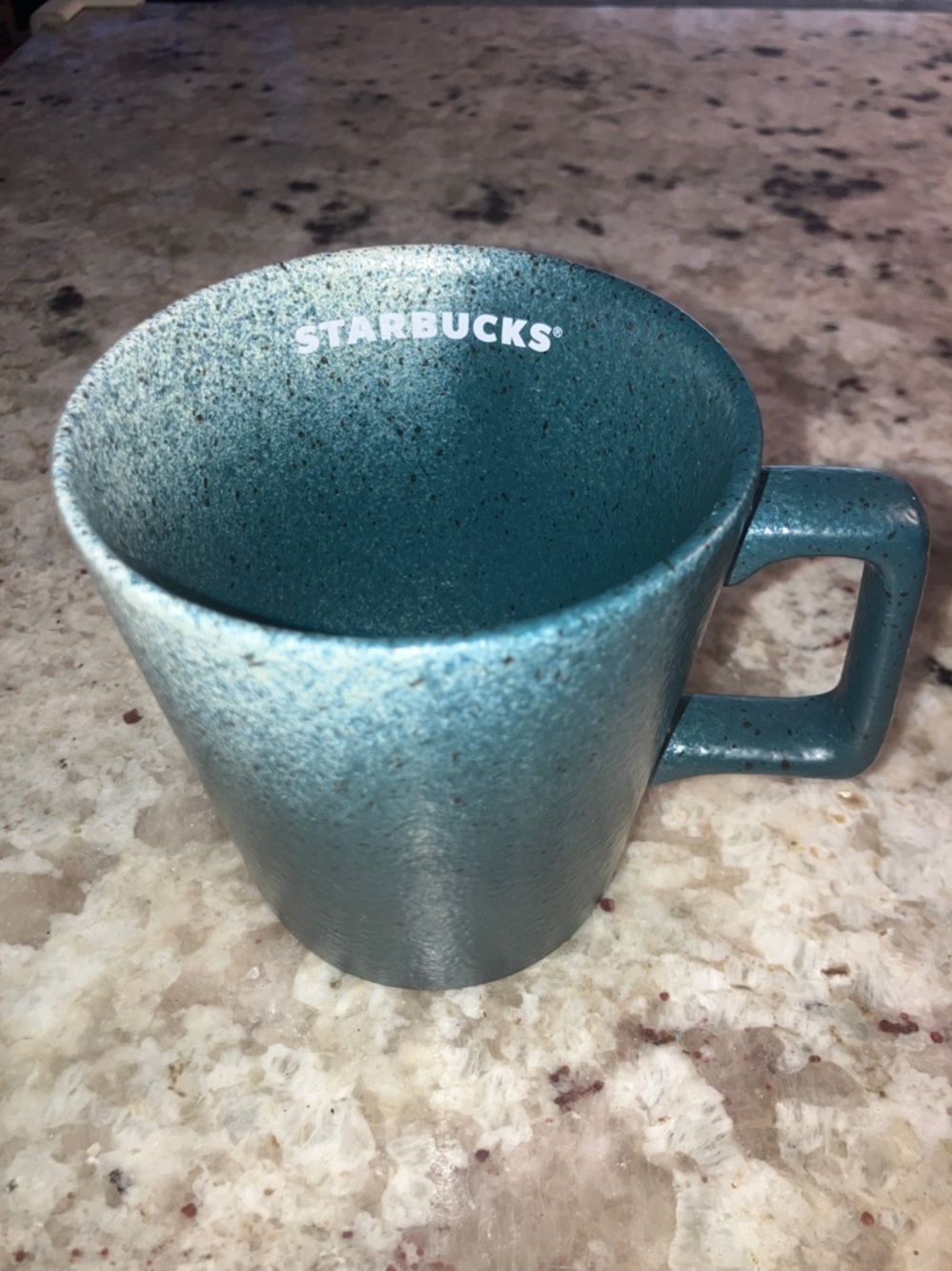2021 Starbucks Dark Green Ombre Speckled 14 oz. Coffee Mug